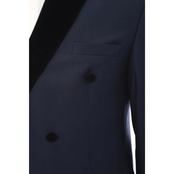 Derman Double Breasted Darkblue Classic Tuxedo - Picture 3 of 5